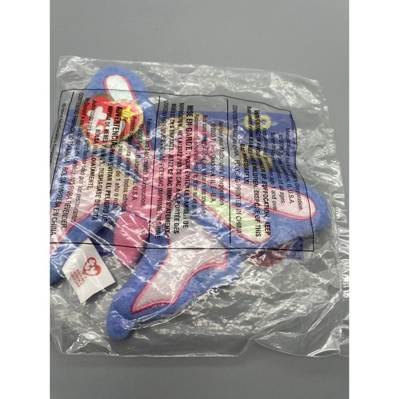 Mcdonald's Happy Meal Toy Flutter the Butterfly #8 Ty Beanie Baby New‎ - Picture 2 of 3
